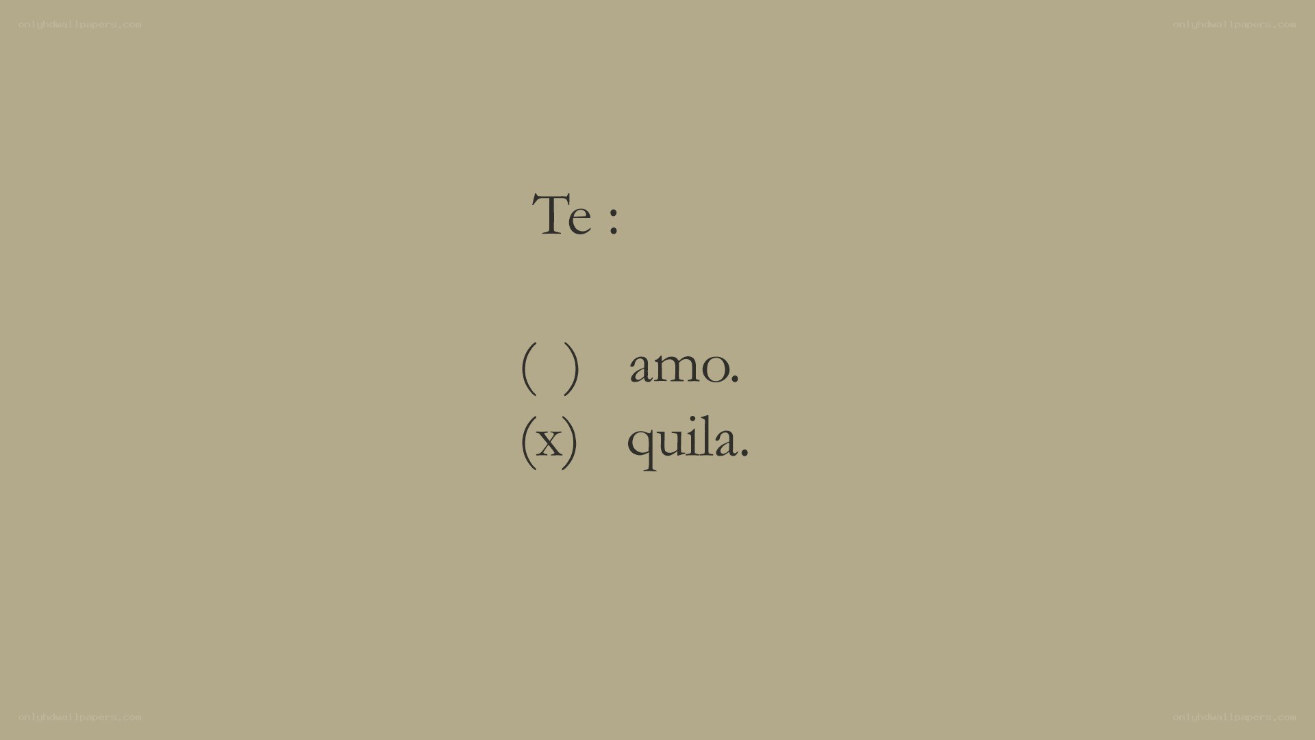 Text-based image with Spanish words