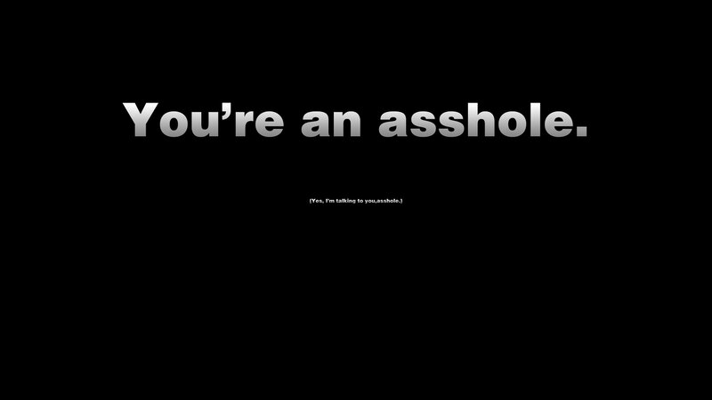 text-based insult message