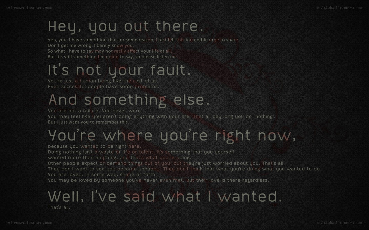 text-based motivational message