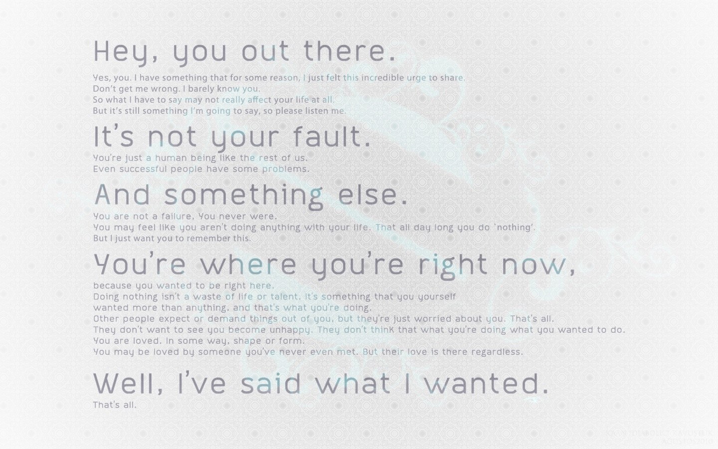 text-based motivational message