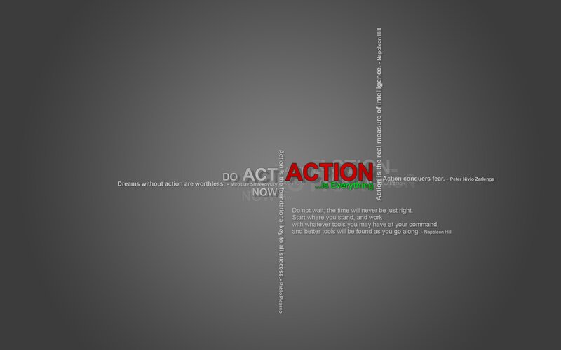 Text-based Motivational Poster — Gray