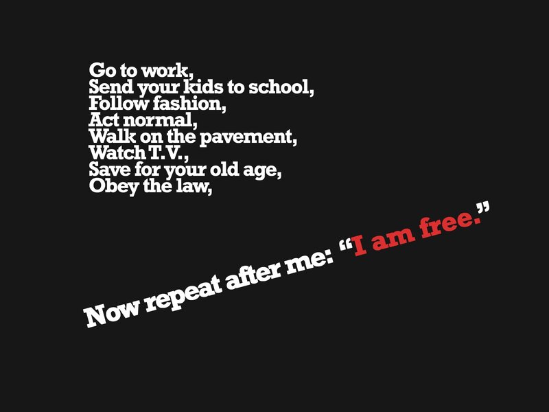 text-based motivational poster