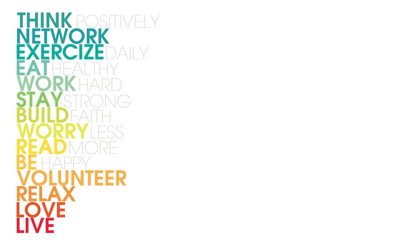 Text-based Motivational Poster — White
