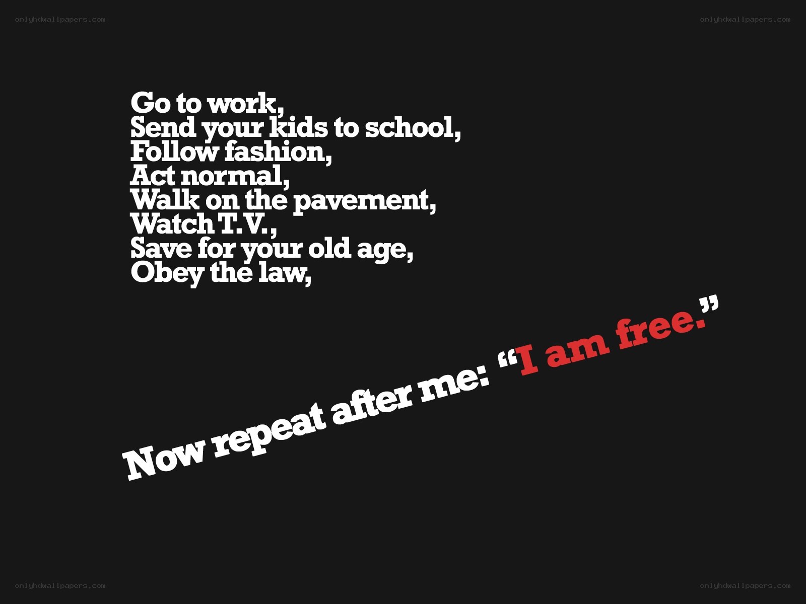 text-based motivational poster