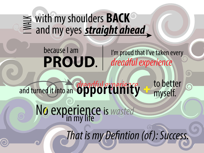 Text-based Motivational Quote — Gray, Confident