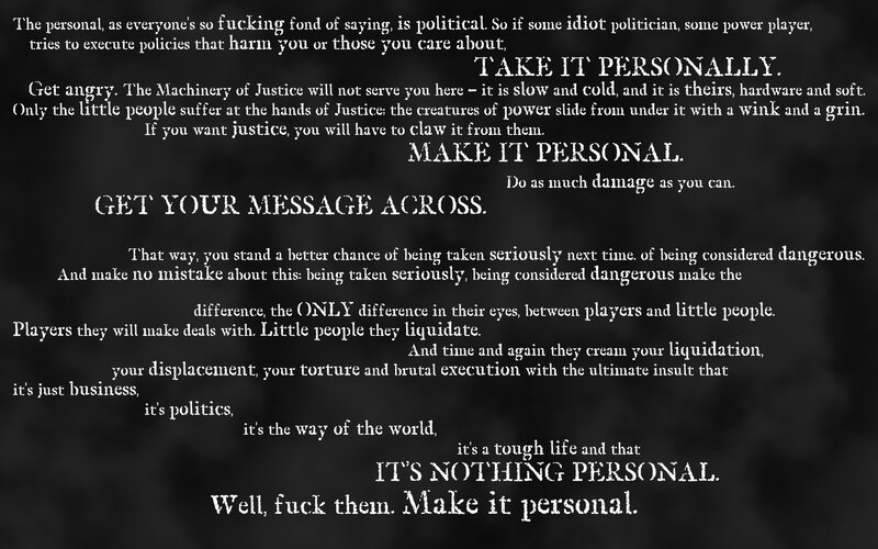text-based political message