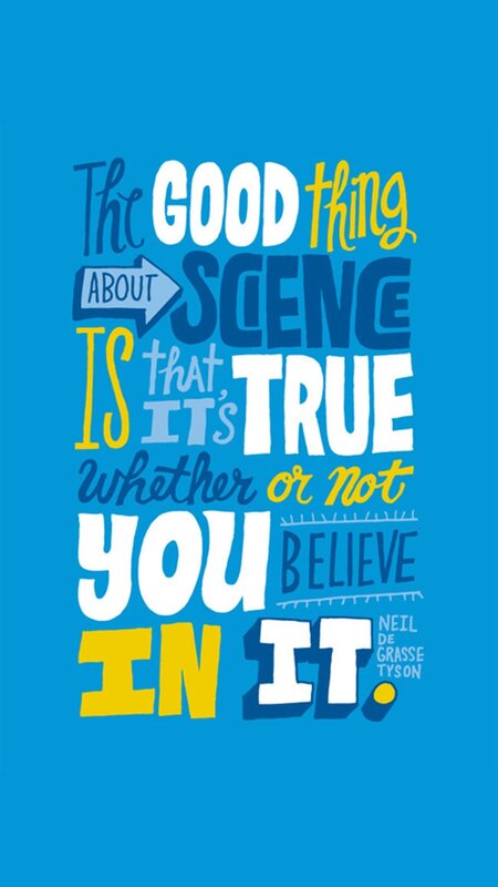 Text-based Quote Art — Blue