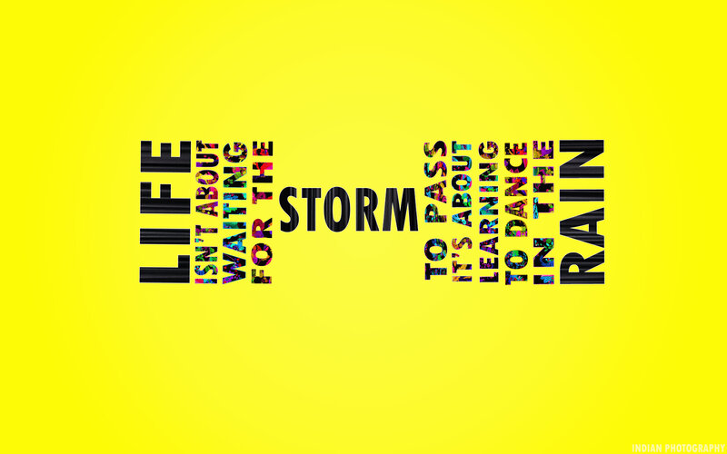 Text-based Quote Art — Yellow