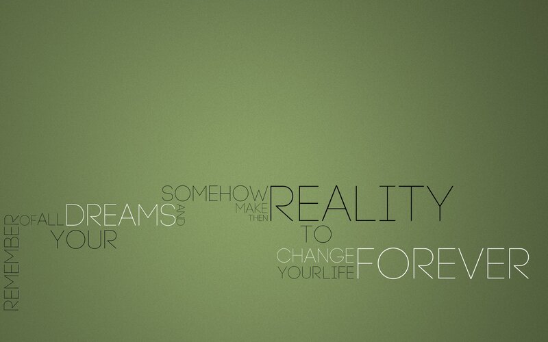 Text-based Quote Design — Green, Inspirational, Minimalist