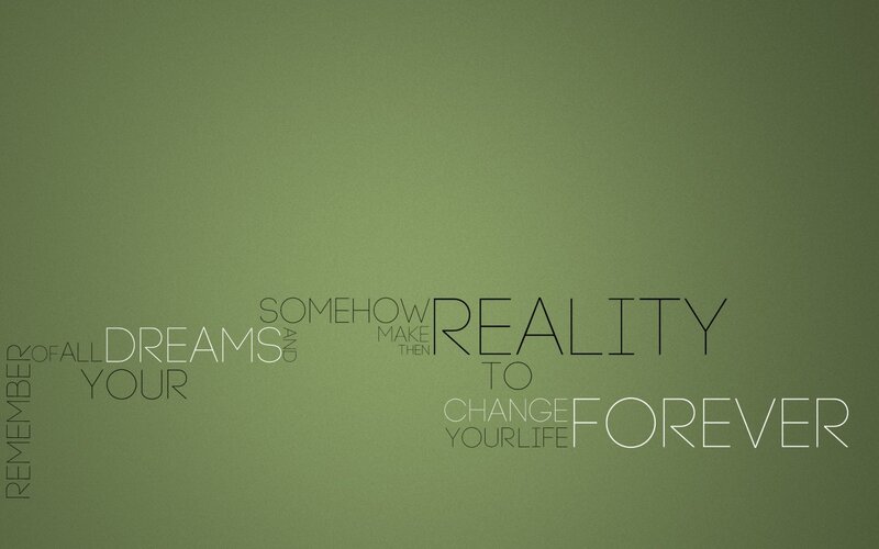 Text-based Quote Design — Green, Inspirational