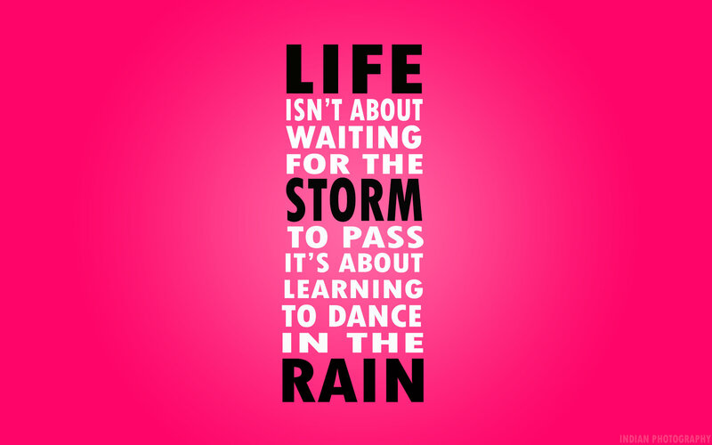 Text-based Quote — Pink, Inspirational