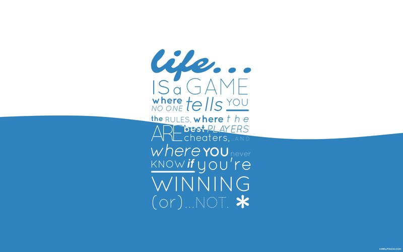Text-based Quote — White, Thoughtful, Minimalist, Blue Wave