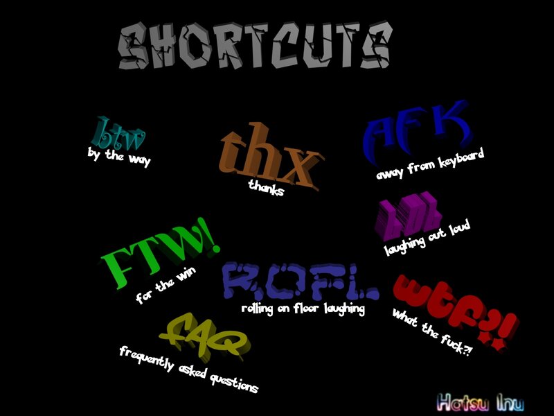 Text-based Shortcut Guide