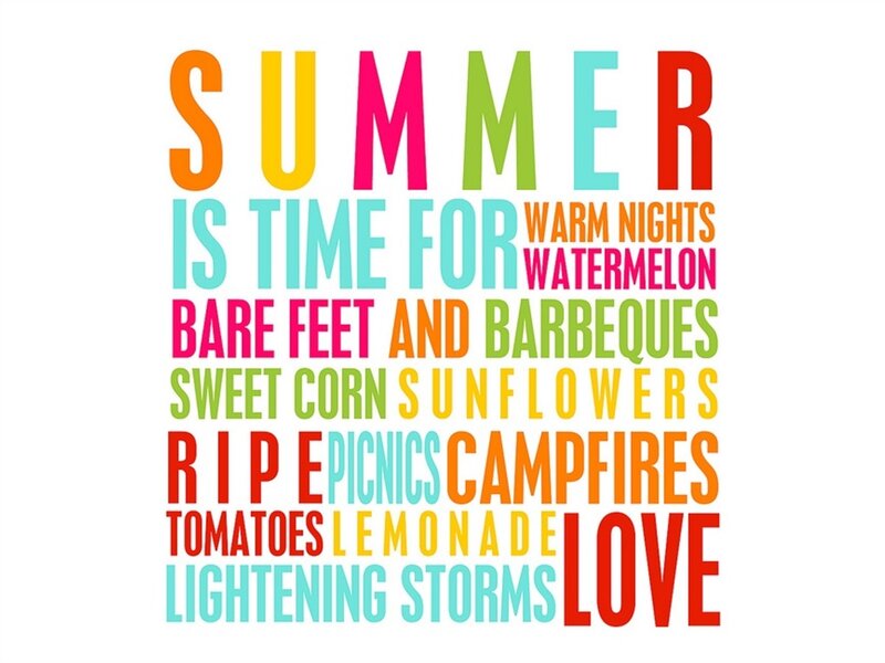 Text-based Summer Graphic