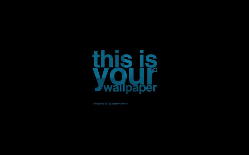 text-based wallpaper design