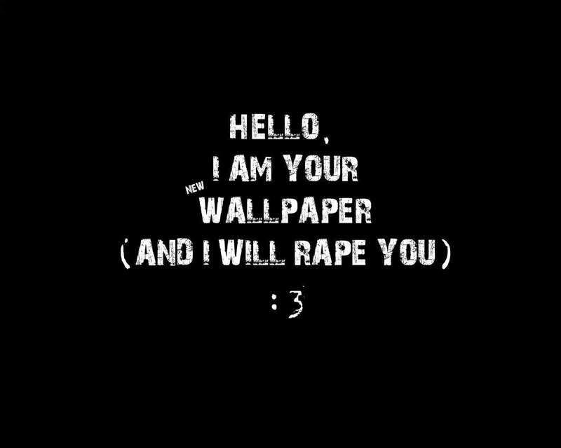 text-based wallpaper joke
