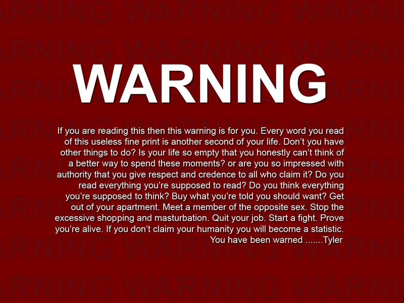 Text-based Warning Message — Red, Urgent