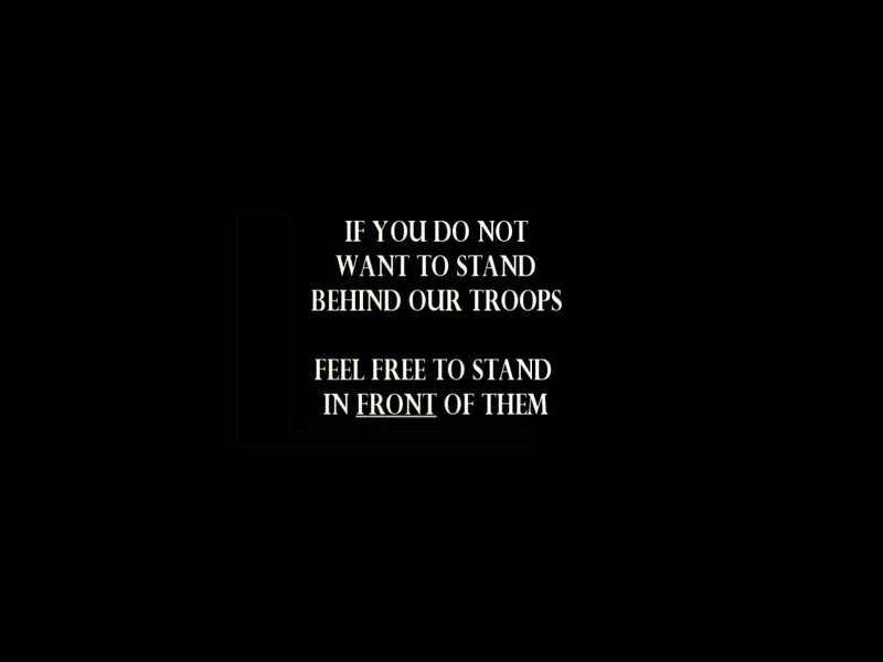 text-based warning message