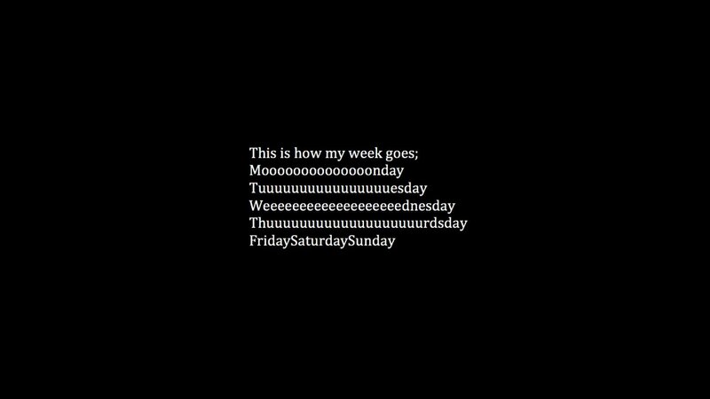 text-based week humor