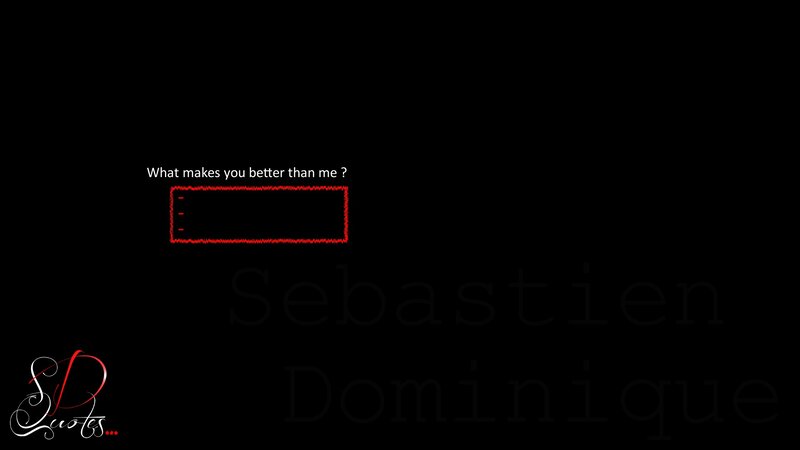 Text Box on Black Background — Serious