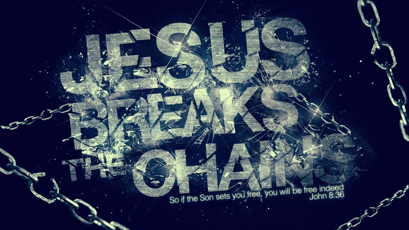 Text Breaking Chains