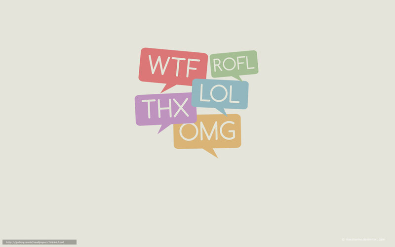 text bubbles with internet slang