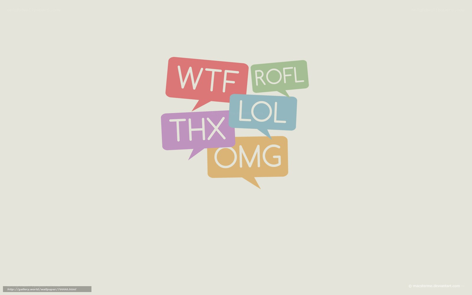 text bubbles with internet slang