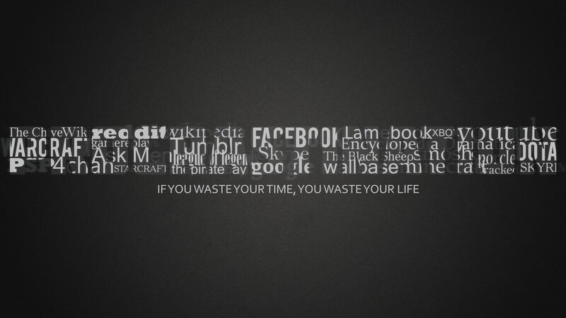 Text Collage on Dark Background — Black, Serious