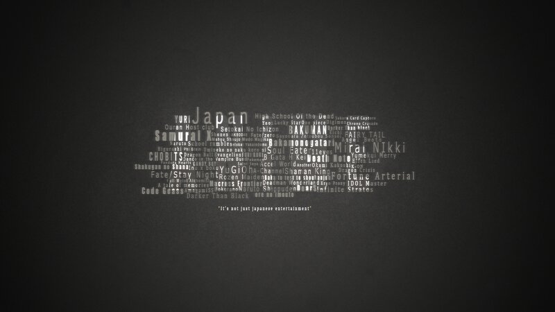 Text Collage on Dark Background