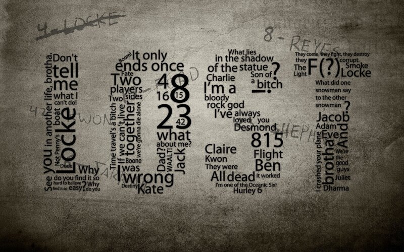 Text Collage on Wall