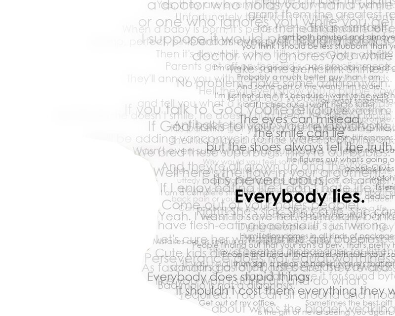 text collage with quote