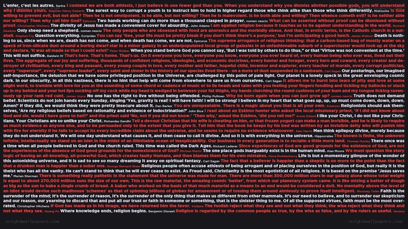 text collage with quotes