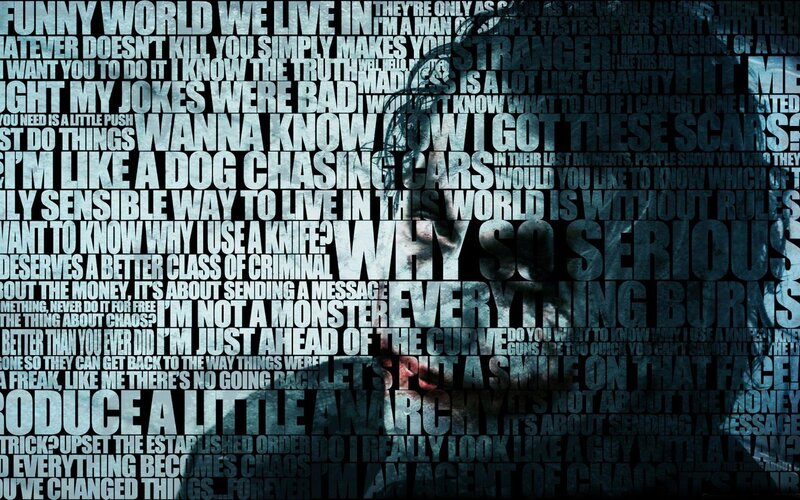 Text Collage with Silhouette
