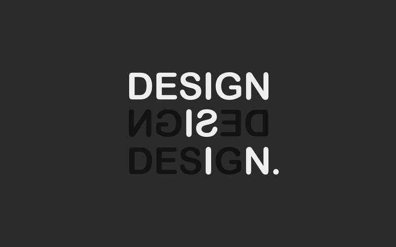Text Design on Dark Background — Black