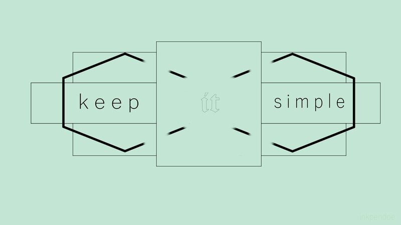Text Design on Green Background