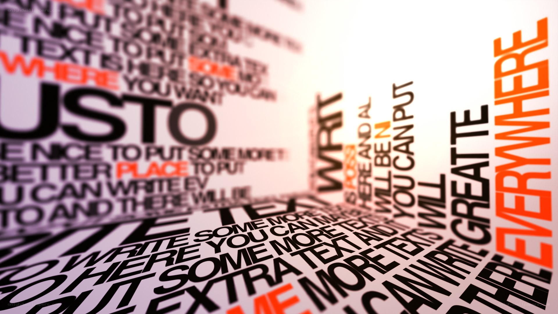 text design with placeholder words