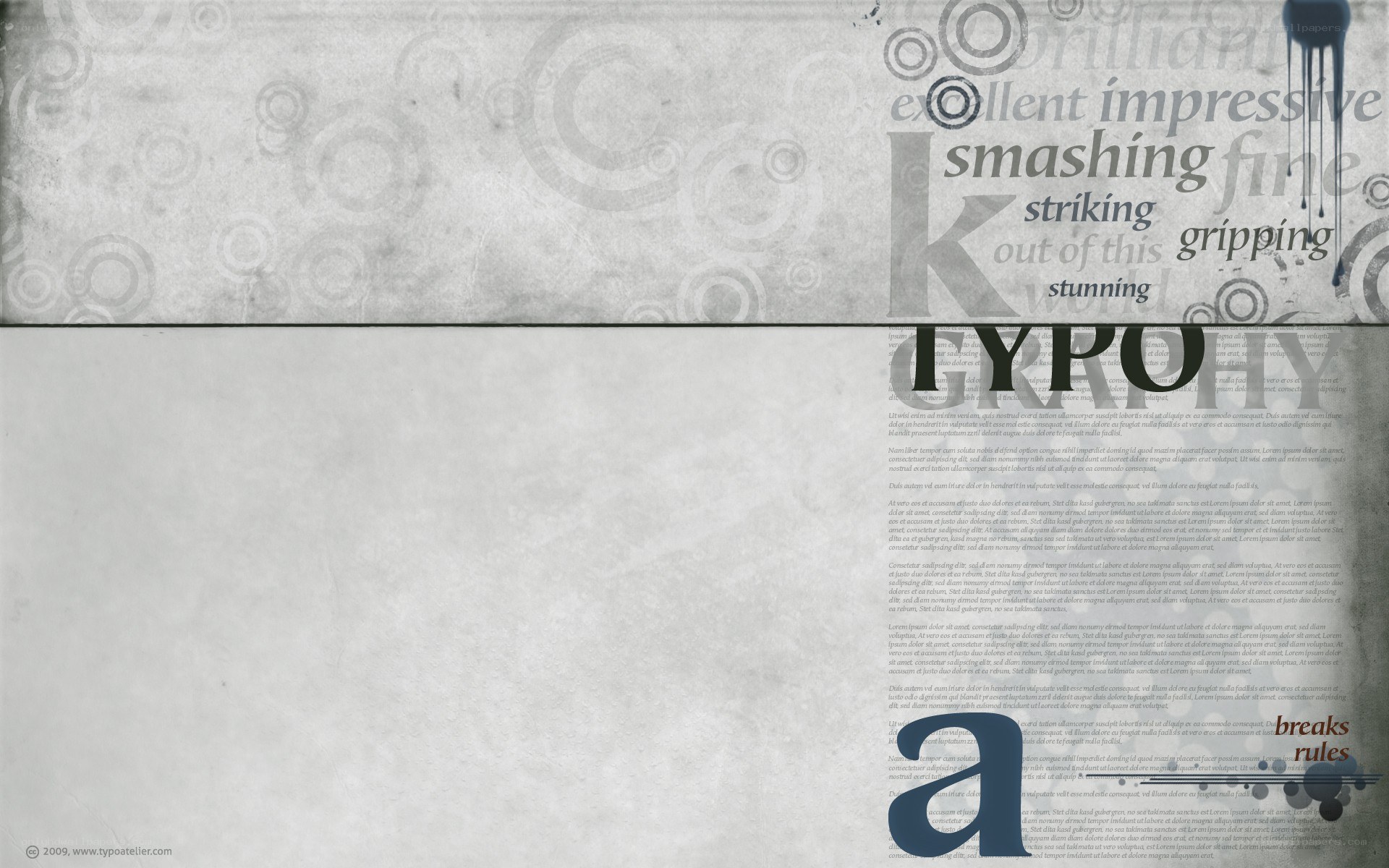 text design with words
