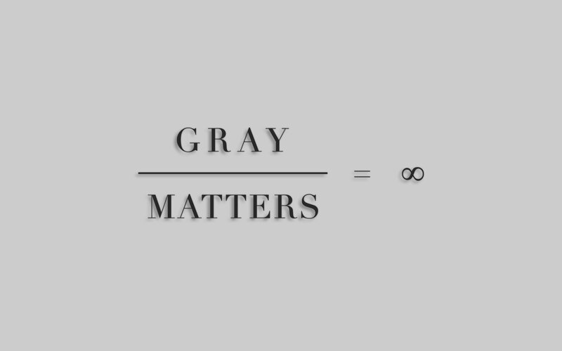 Text Equation on Gray Background