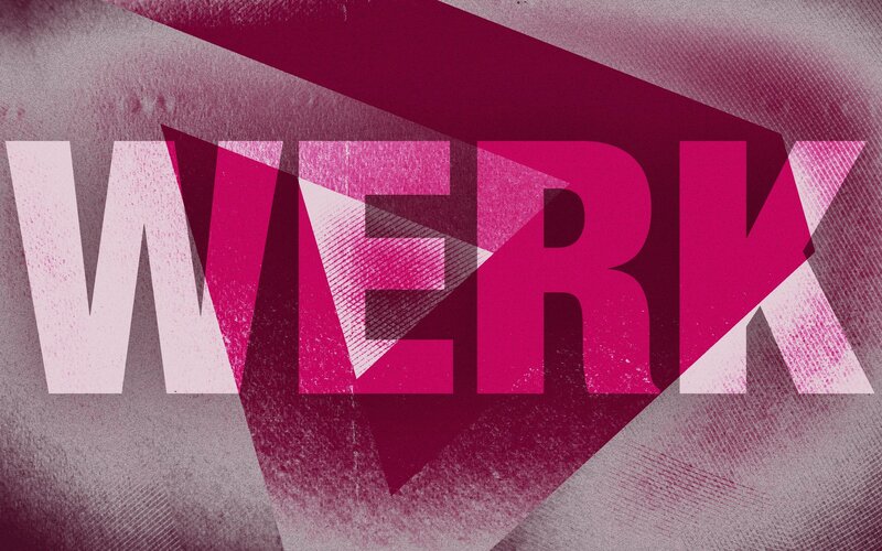 Text Graphic Design — Pink