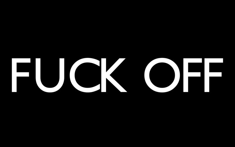 text graphic with offensive language