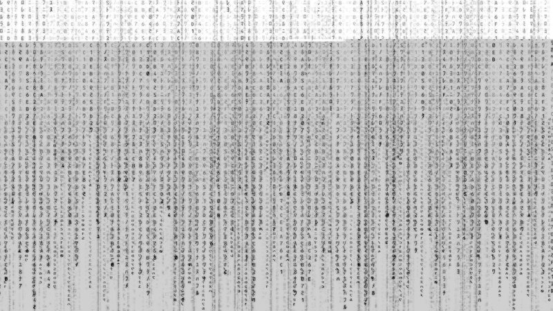 Text Grid on White Background