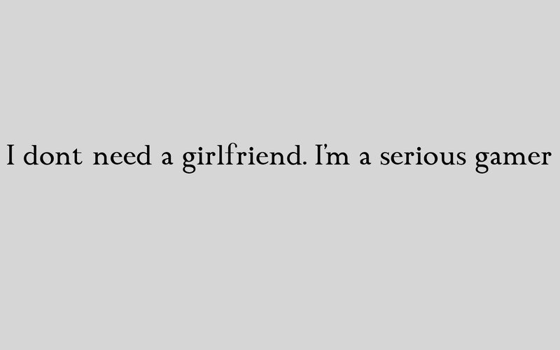 text image with gamer quote