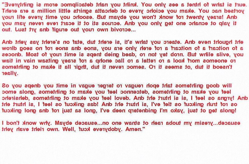 text image with red text