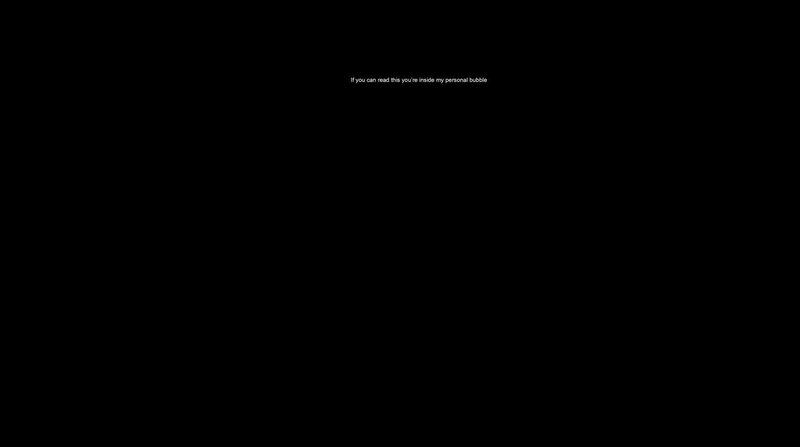 text in a black screen