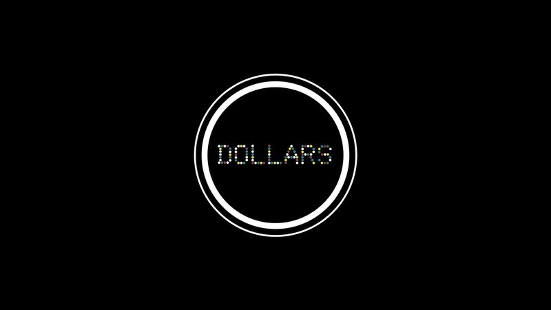 Text in a Circle — Black, Minimalist, Digital Art