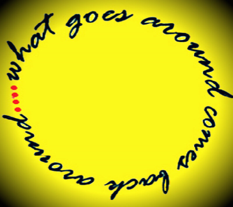 Text in a Circle — Yellow