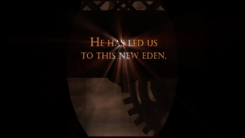 Text in a Dark Frame