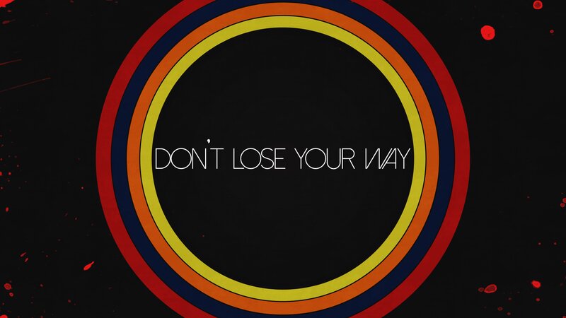 Text in Concentric Circles — Black