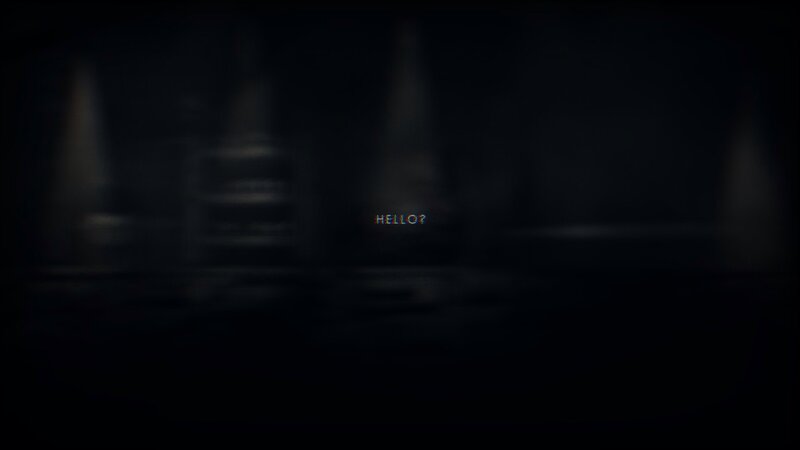 Text in Dark Room