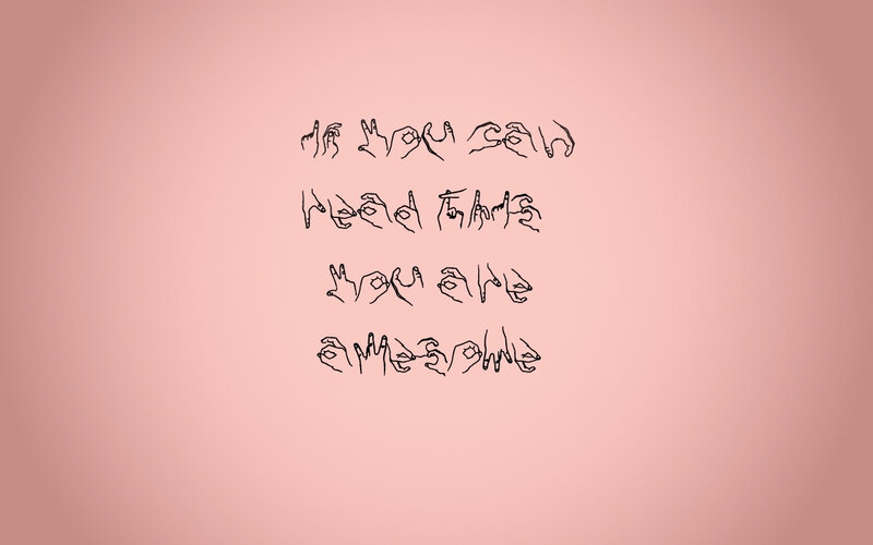 text in sign language
